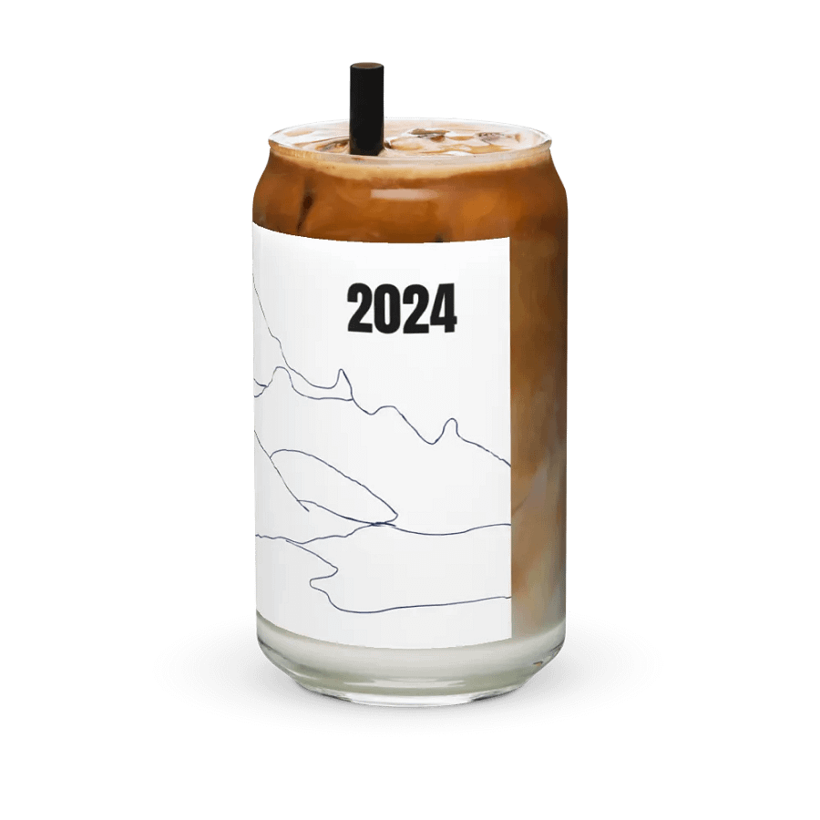 Gilbert Peak glass (plain sketch outline 1949-2024) product image (42)