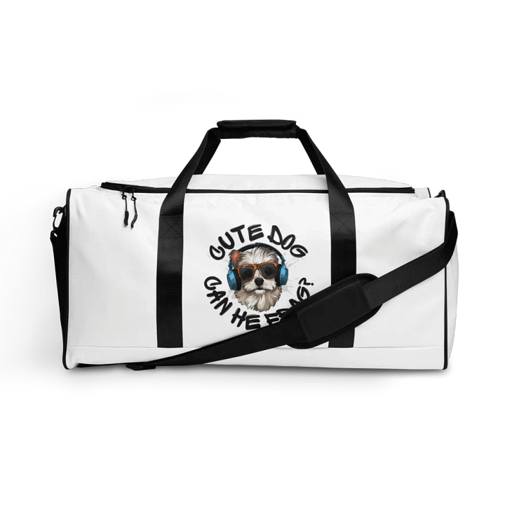 Cool Dog All-Over Print Duffle Bag product image (1)