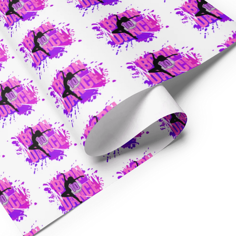 Born To Dance Melodic Moves Her Silhouette Wrapping Paper Set product image (7)