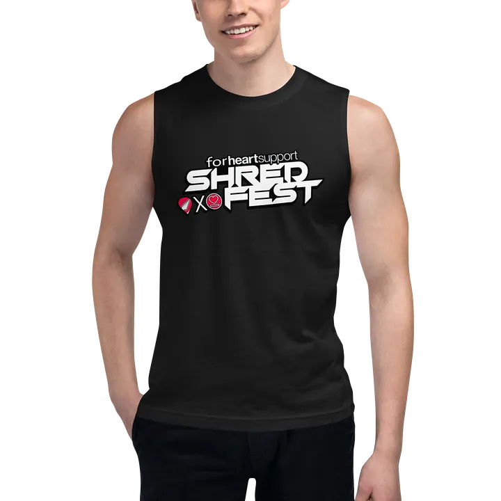 Shredest x Heartsupport Muscle T product image (1)