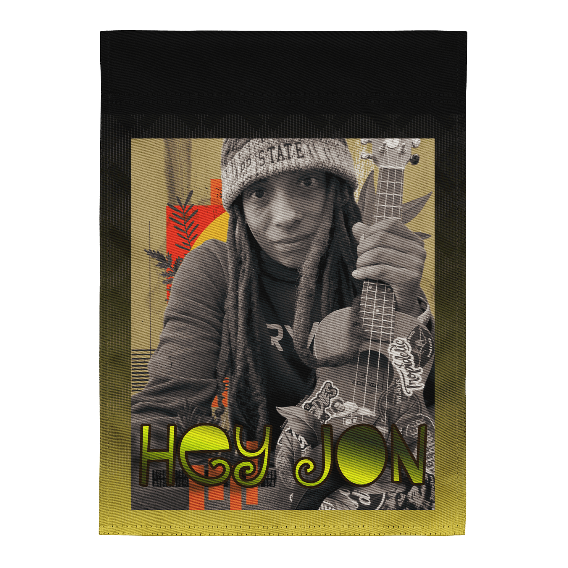 Hey Jon's Musical Garden Party Flag product image (1)