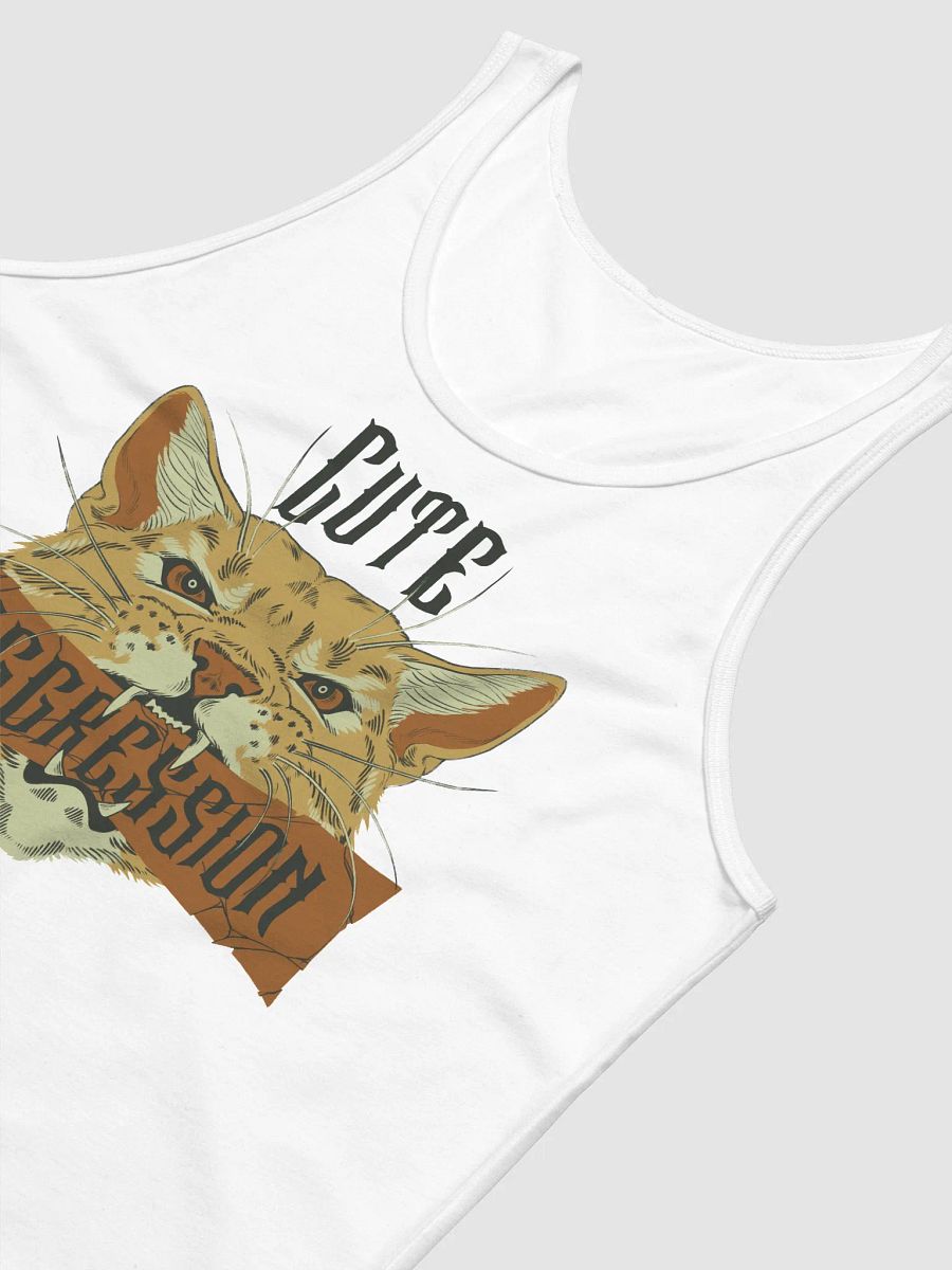 Cute Aggression 'CAT3' Tank (White) product image (6)