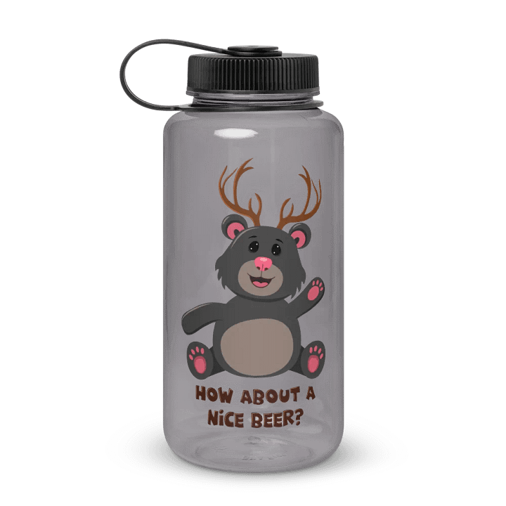 Bear/Deer - Beer Wide Mouth Water Bottle product image (1)
