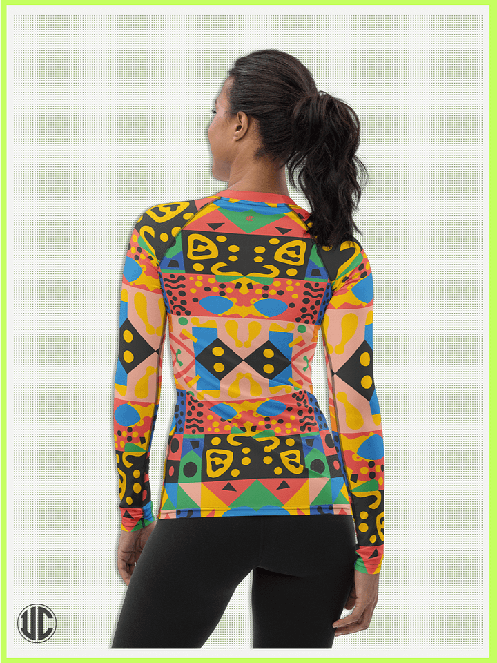 Vivid Memphis Style - Women's Rash Guard product image (2)