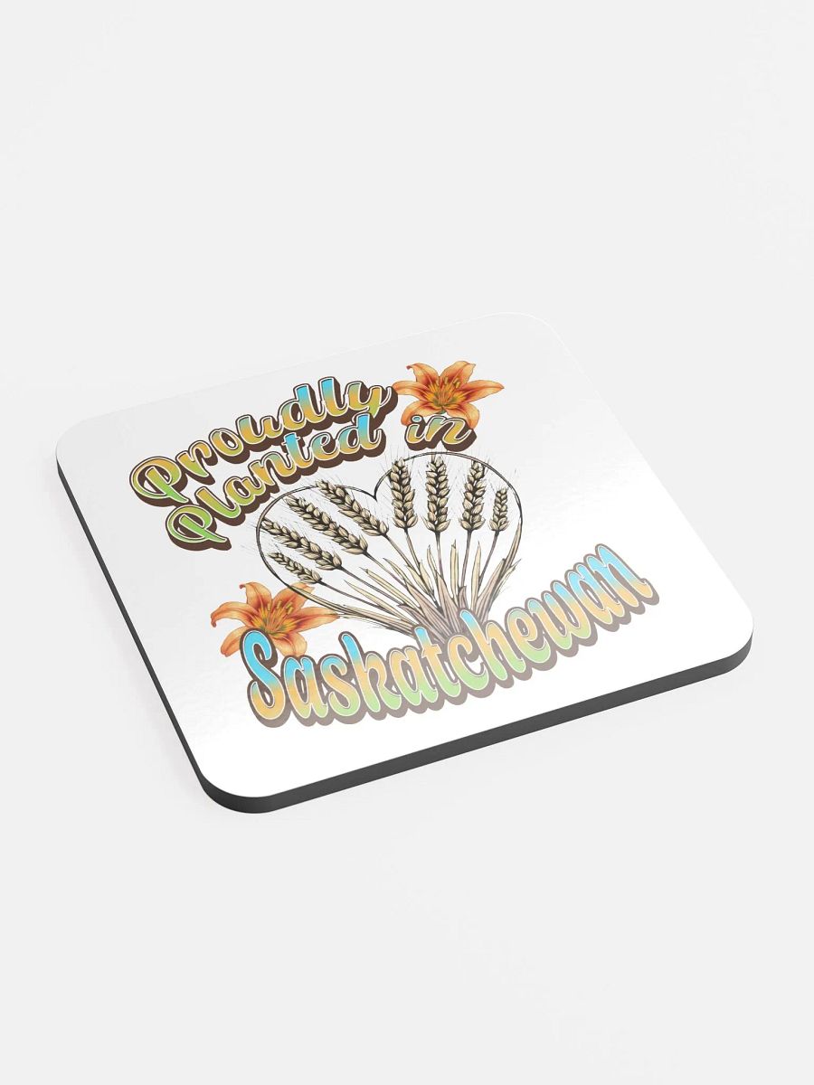 Proudly Planted In Saskatchewan Pride Glossed Coaster product image (3)