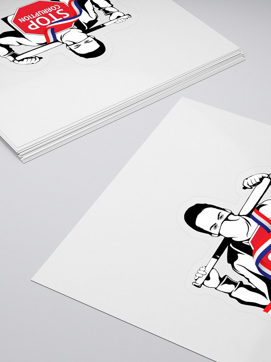 Stop Corruption Kiss Cut Stickers product image (4)