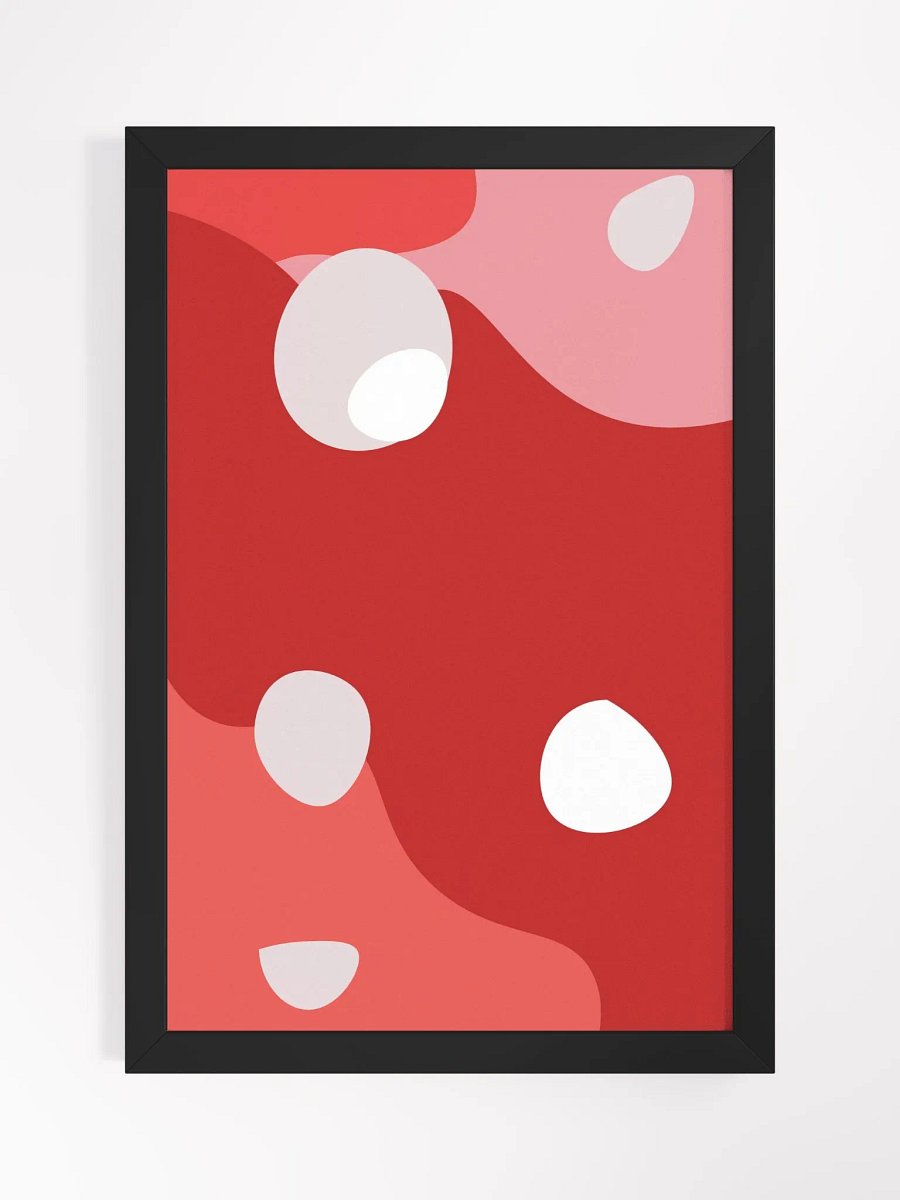 Ethereal Red Abstract Framed Poster product image (1)