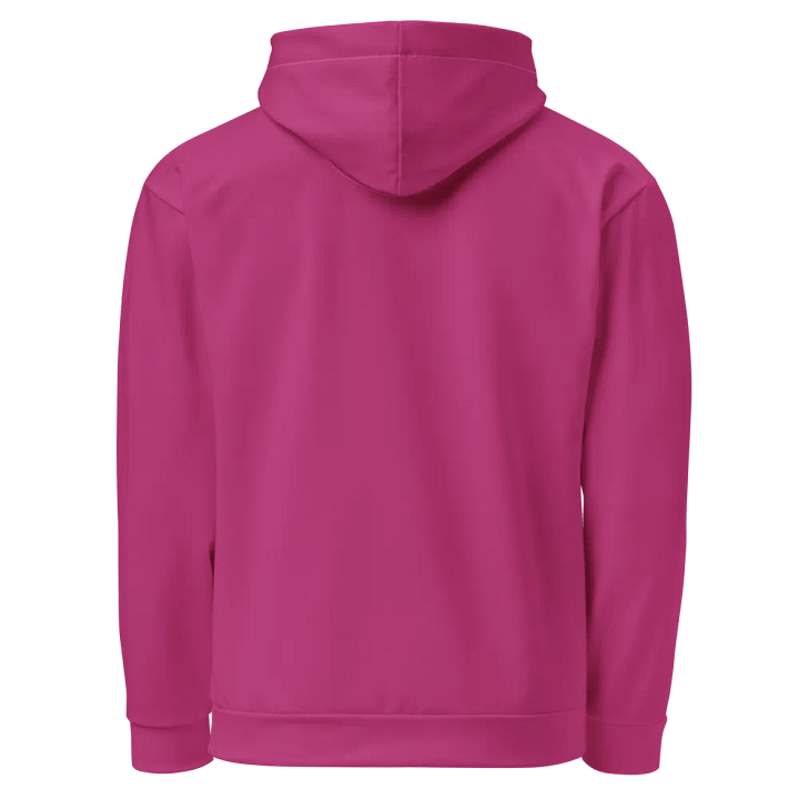 Plain Medium Plum Pink Light Summer Unisex Recycled Polyester Heavyweight Premium Hoodie by Treasure Pie product image (2)