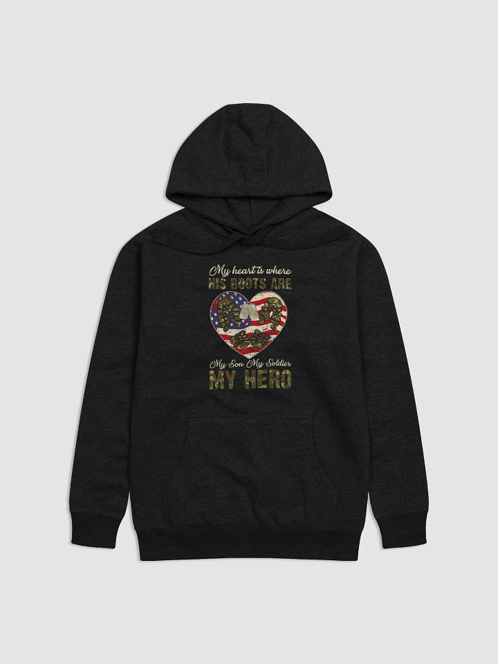 My Heart is Where His Boots Are - Adult Hoodie product image (1)