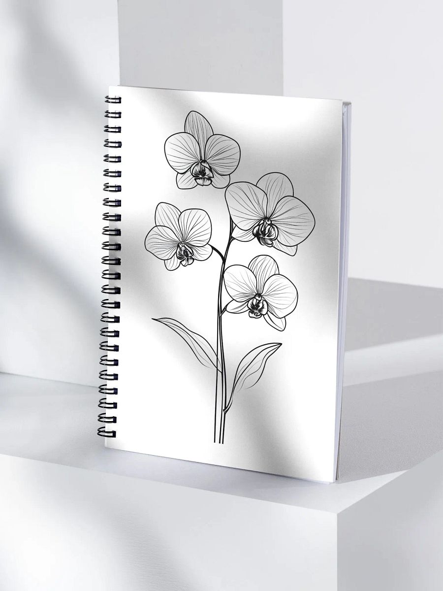 Orchid Spiral Notebook product image (4)
