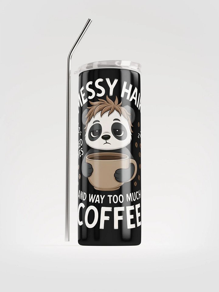 Sleepy Panda Stainless Steel Tumbler product image (1)