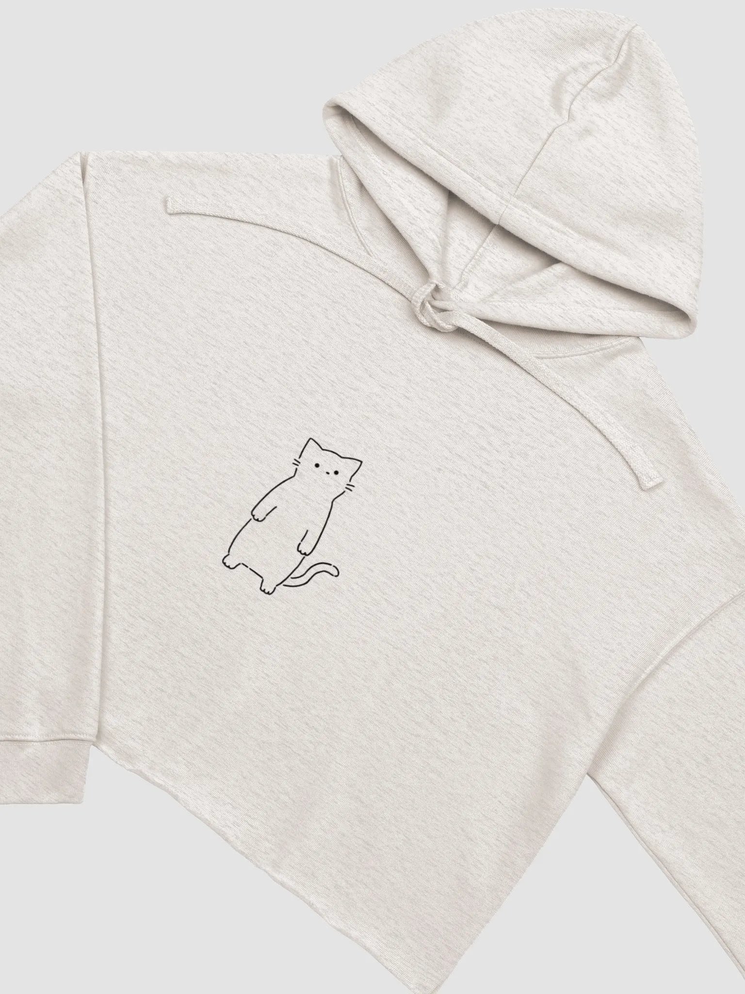 Cute Cartoon Cat Cropped Hoodie product image (11)