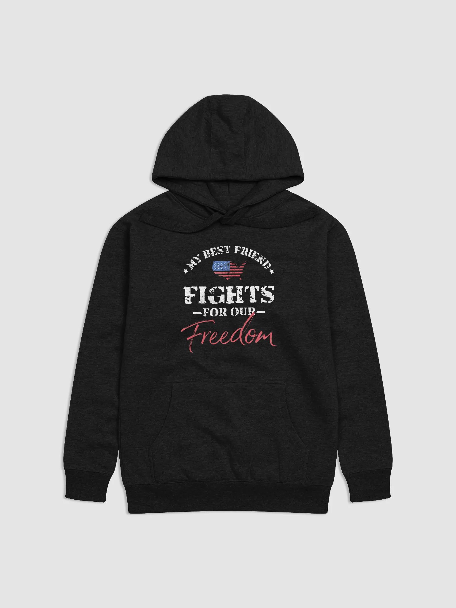 My Best Friend Fights For Our Freedom - Adult Hoodie product image (1)