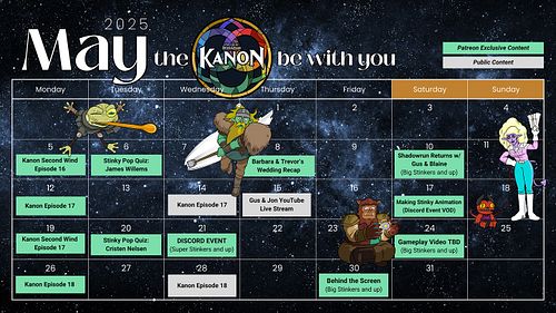It’s MAY! Here’s what’s coming up this month for our Stinkers. 

If you wanna join in on the fun, get tons of extra content, ...