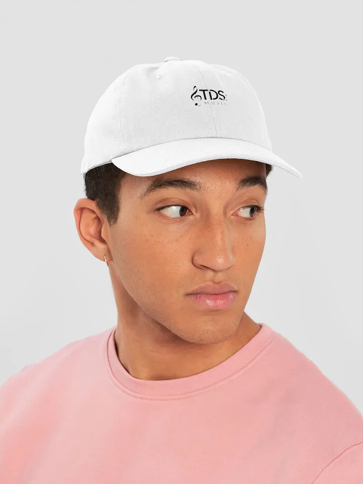 Yupoong Classic Dad Hat - TDS Music Embroidered Cap in Multiple Colors (White, Black, Red, Green, Pink, Beige, Navy, Light Blue) product image (1)