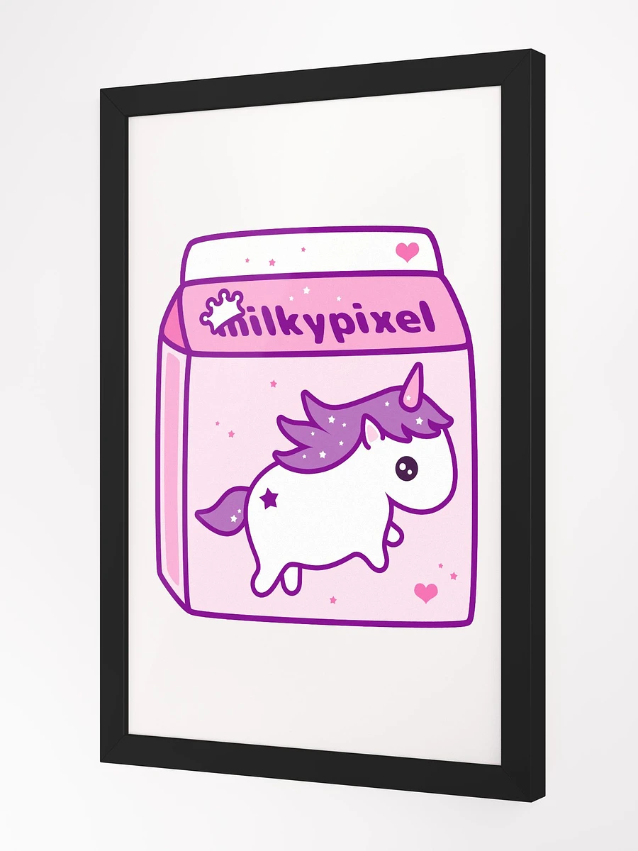 Milky Pixel Logo Framed High-Quality Matte Poster product image (11)