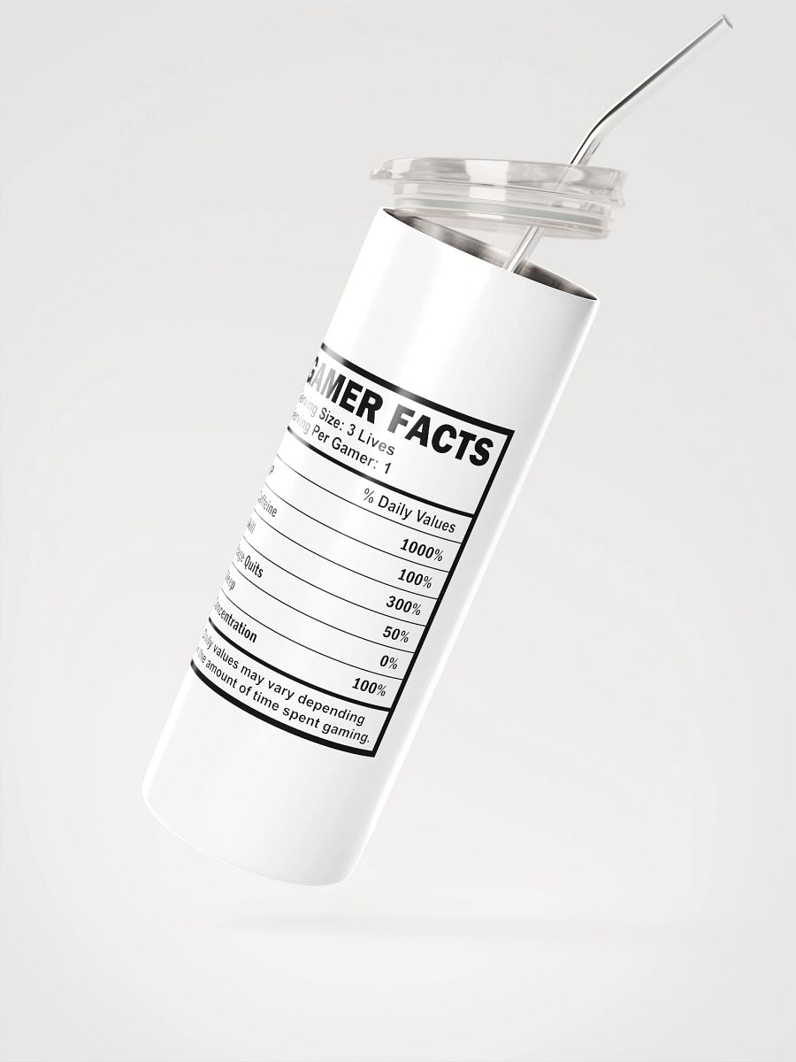 Gamer Facts 20 oz Stainless Steel Tumbler product image (2)