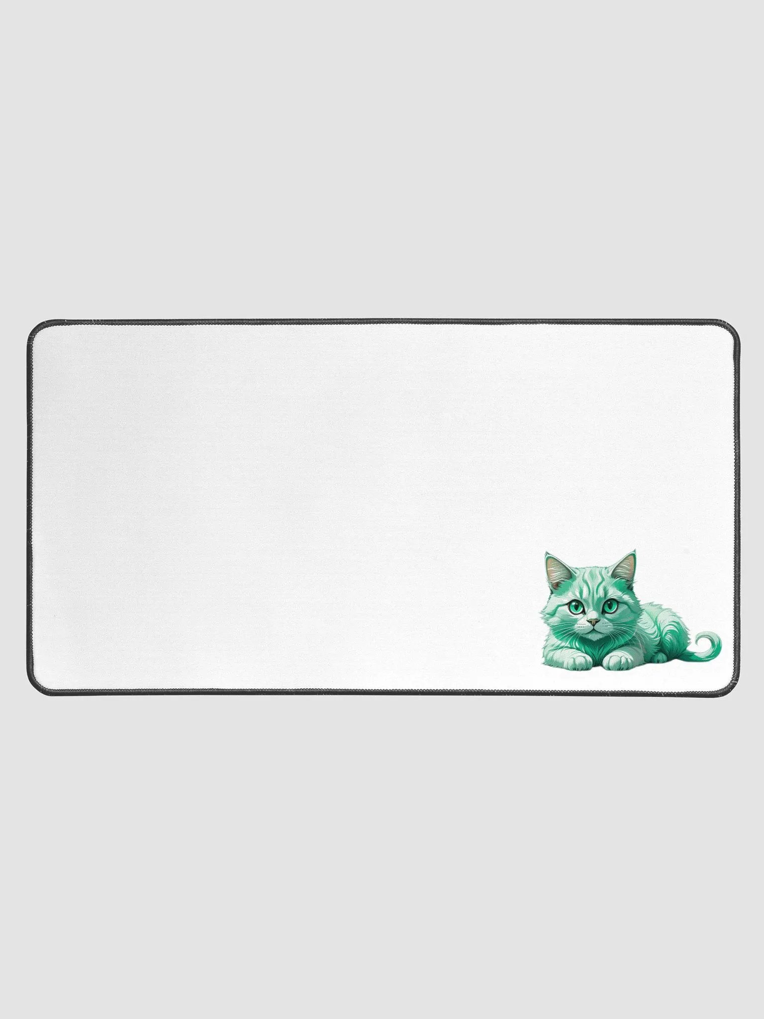 Green Cat Mouse pad product image (1)