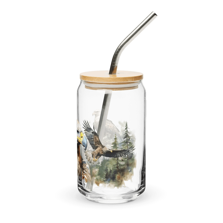 Eagles Flight Glass Can Sipper product image (3)