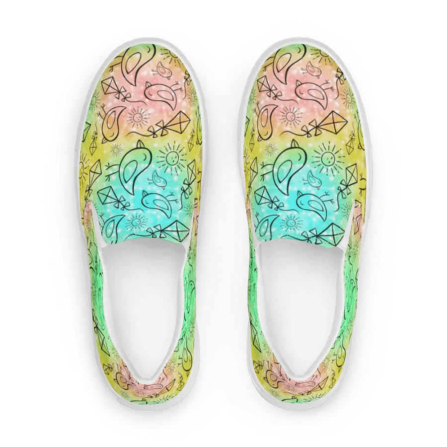 Summer Vibes - Pastel Geometry Slip-Ons 4men product image (2)