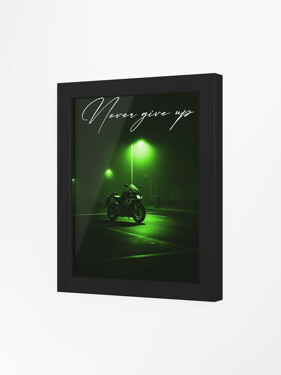 "Never give up" Handwritten Framed Poster product image (13)