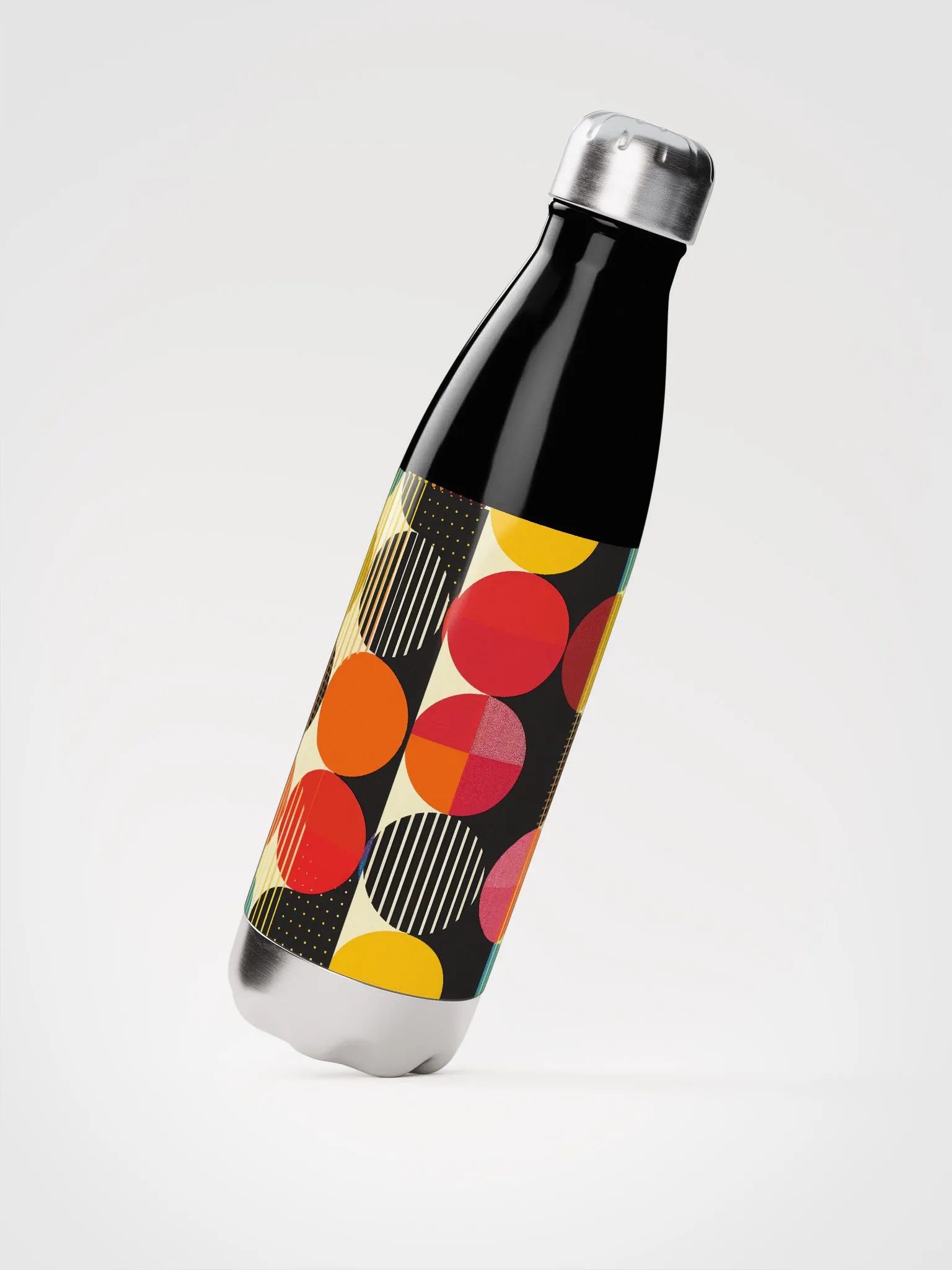 Mid-Century Circles - Stainless Steel Water Bottle product image (4)