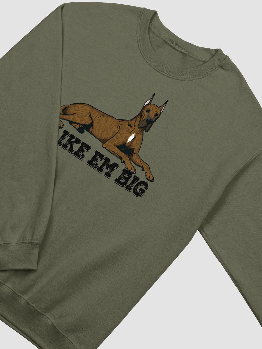 I Like Em Big Sweatshirt of a Great Dane(Brindle - Cropped Ears) | Funny Shirt for Great Dane Paw-rents product image (16)