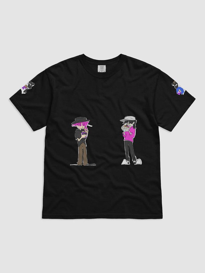 Moon Savers + Ray and Hampan everyone standing and eating May t-shirt product image (1)