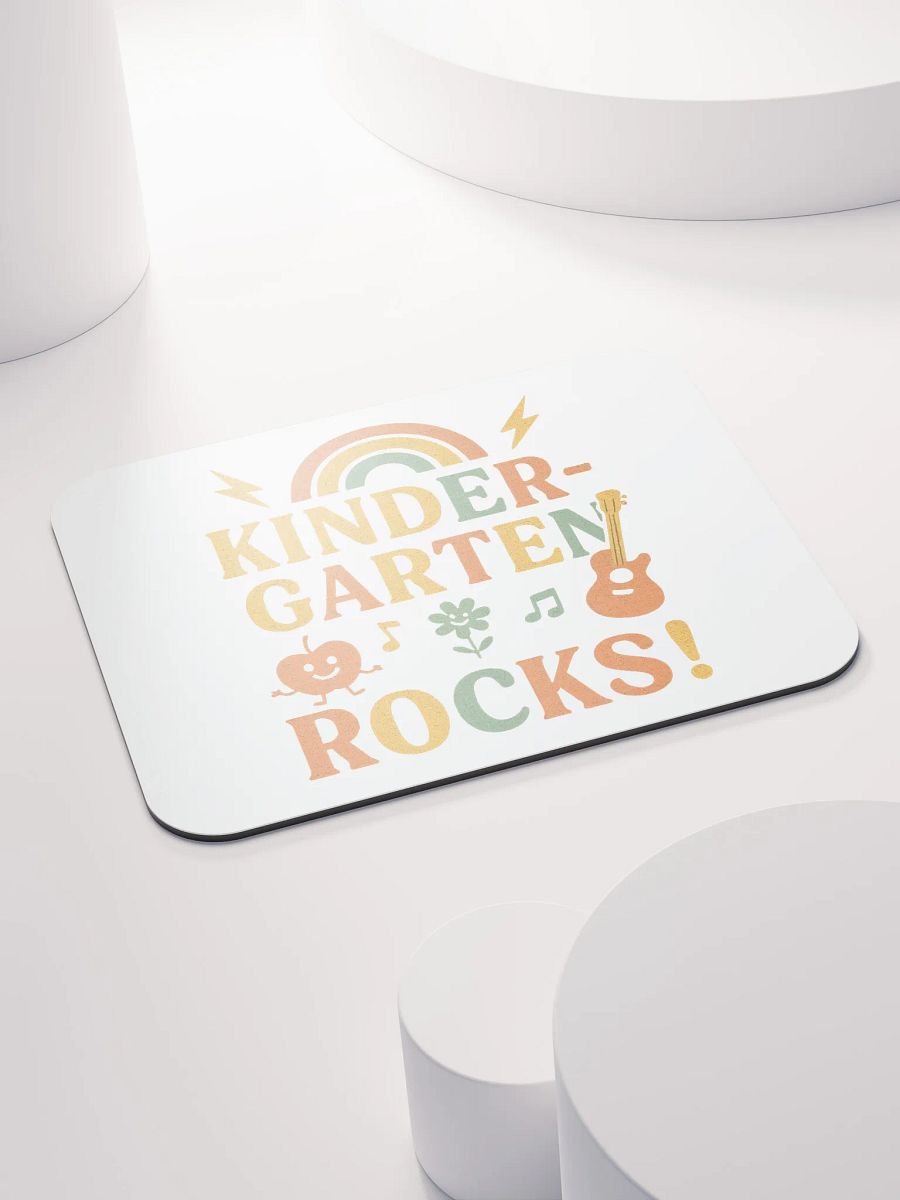 Kindergarten Rocks! Mouse Pad – Fun & Bright Teacher Desk Mat product image (4)