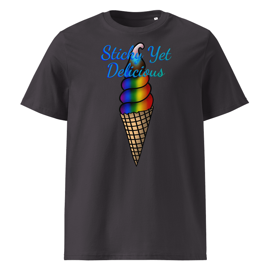 Sticky Yet Delicious Rainbow Swirl Ice Cream Cone T-Shirt product image (1)
