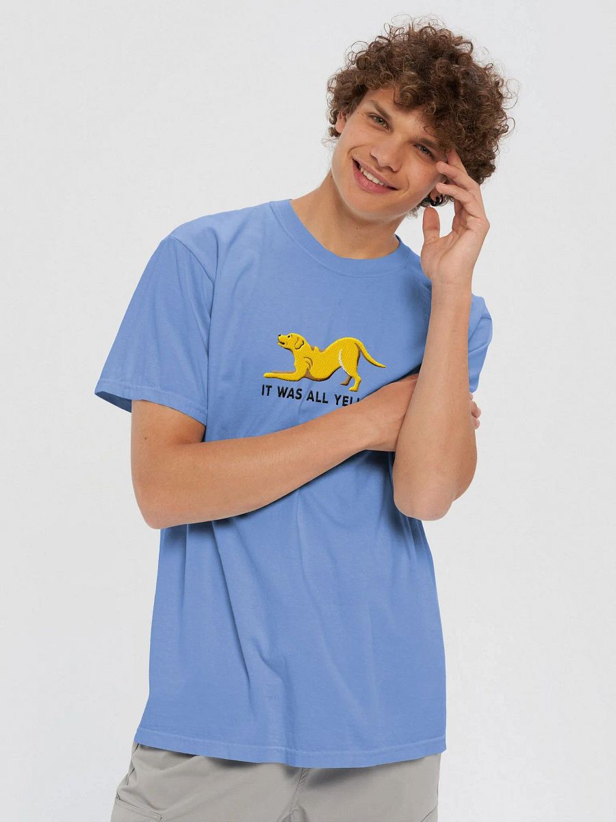It Was All Yellow T-Shirt(Embroidered) of a Labrador Retriever(Yellow) product image (6)