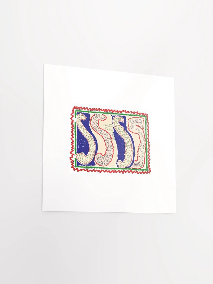 S's in bric brac panel card print product image (2)