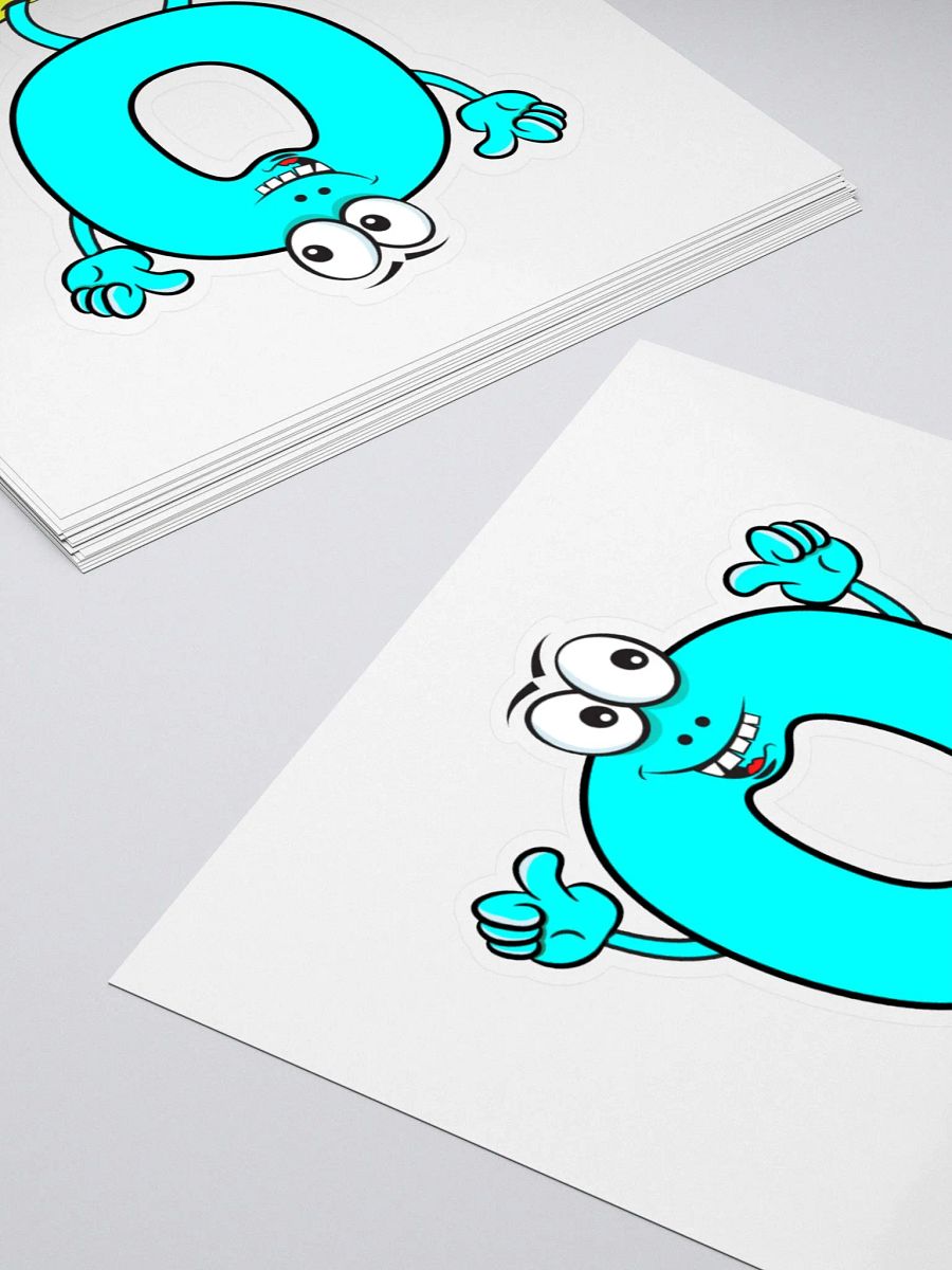 O Letter Cartoon Character Sticker product image (4)