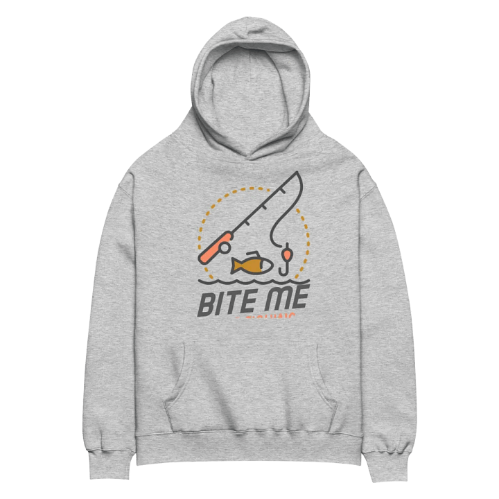 BITE ME Bike Fishing Graphic Oversized Hoodie product image (1)