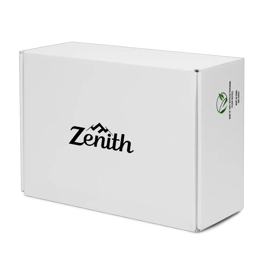 White Zenith Emblem Men's High Top Canvas Shoes product image (10)