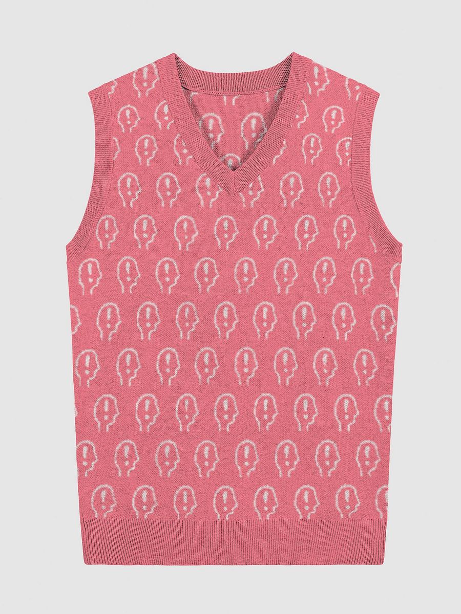 EXCLAIMING MENTALLY (duotone pink) knitwear vest product image (3)