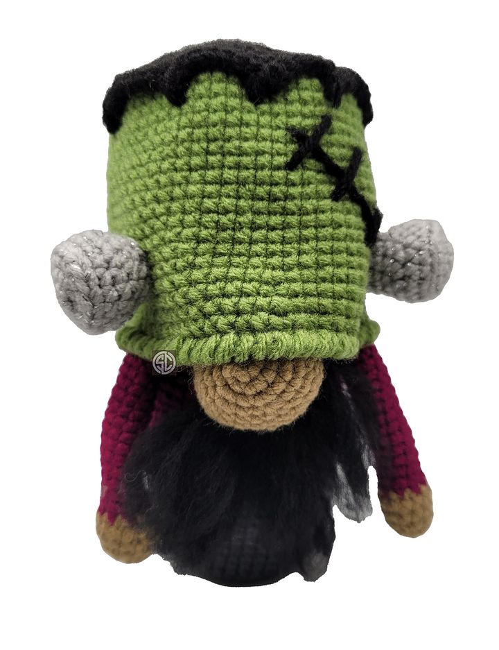 Horror Frankie Gnome Crochet Doll - Made to order 🐑 product image (1)