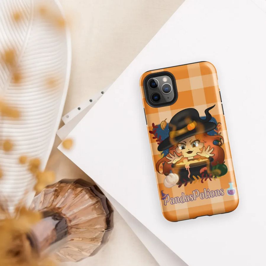 Pumpkin Witch Panda Iphone Case product image (5)