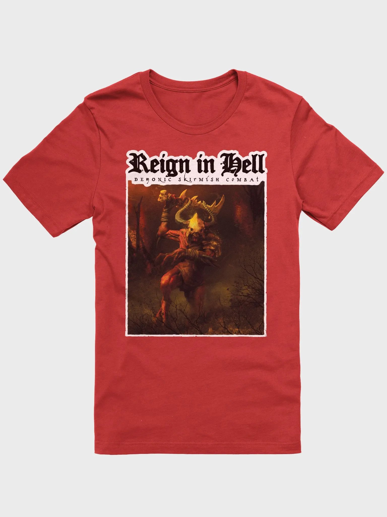 Reign in Hell - red demon (top logo) shirt product image (3)