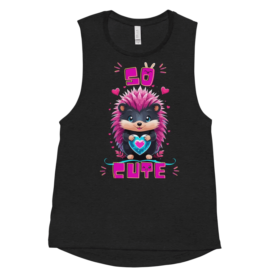 Adorable Hedgehog Love - Muscle Tank product image (8)