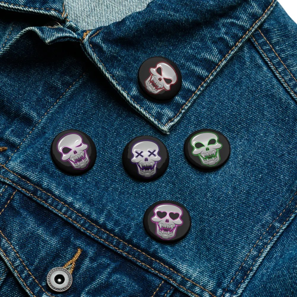 Skull Emote Buttons Set product image (16)