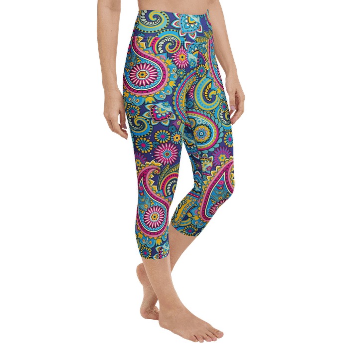 Blue Paisley Leggings product image (2)