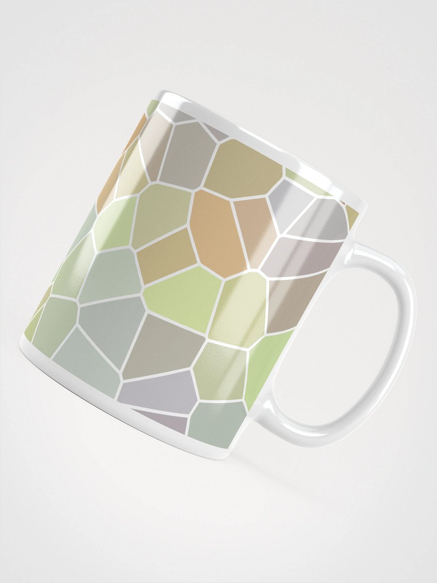 Mug Blanc Mozaïque Nube - Design Géométrique Rétro Chic - Cadeau Déco product image (4)