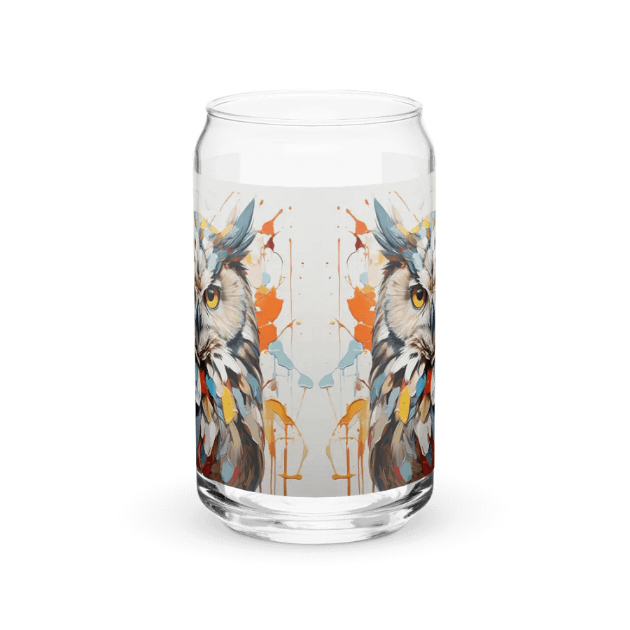 Aurora Glance Owl Glass Can Sipper product image (3)