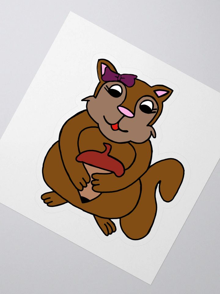 Whimsical Squirrel Kiss Cut Stickers product image (2)