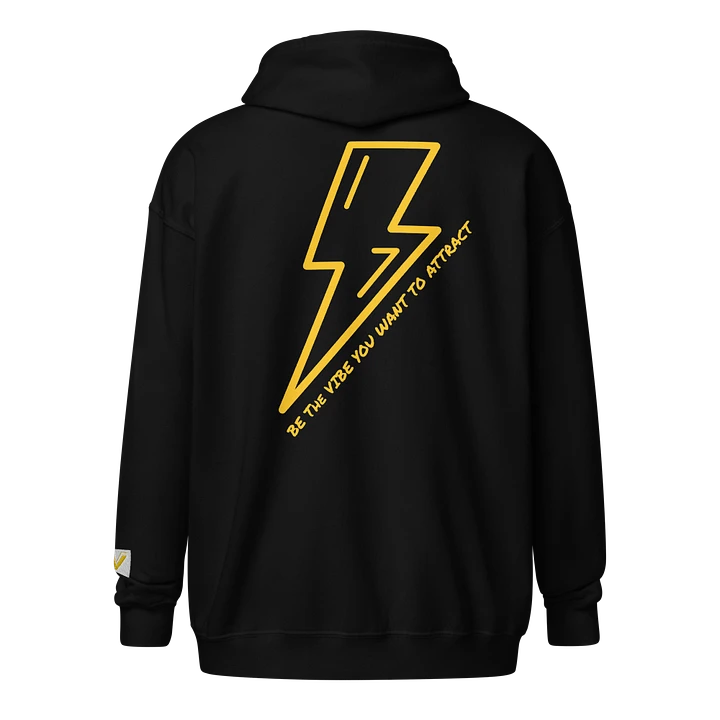 YELLOW BE A VIBE BOLT ZIP-UP product image (1)