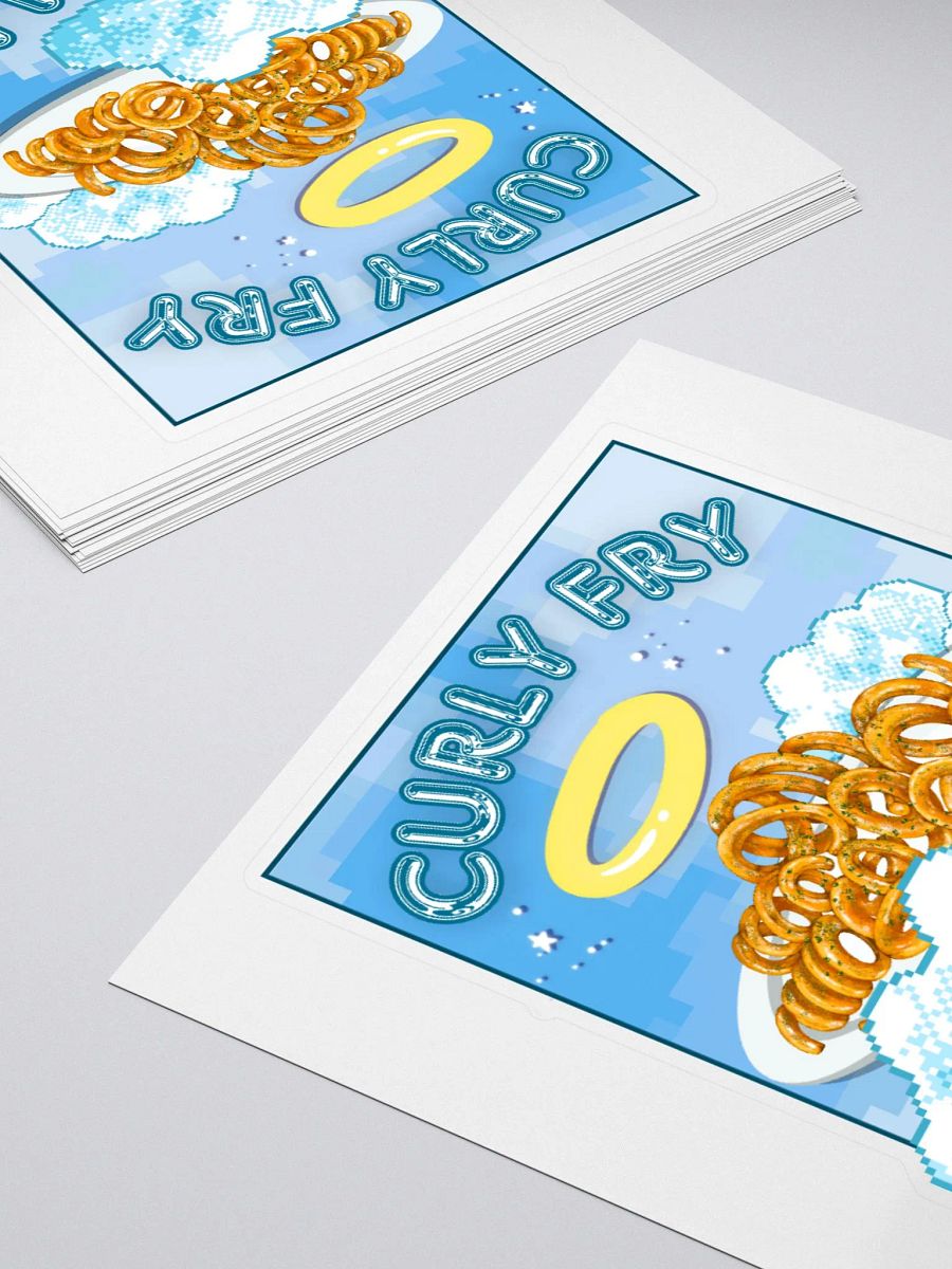 CURLY FRY CLUB kiss-cut sticker product image (4)