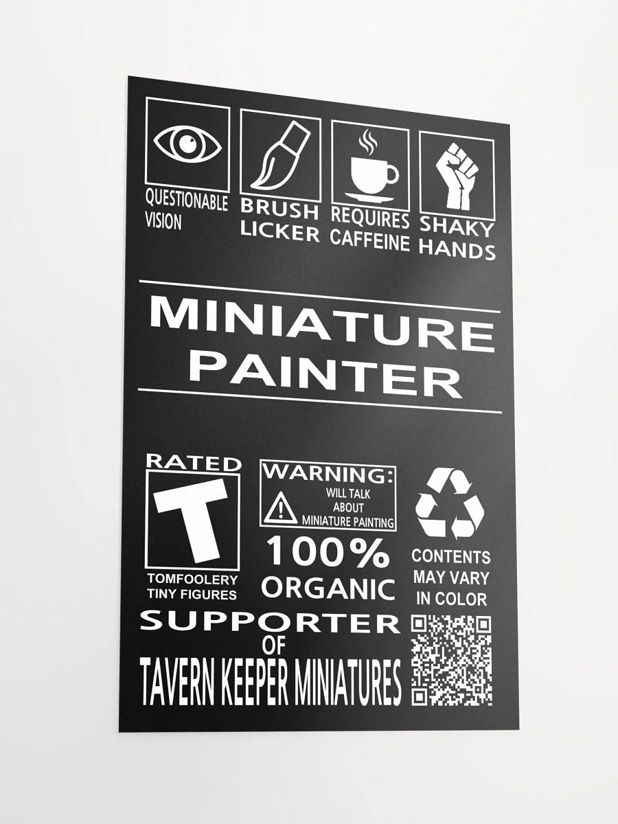 Humorous Miniature Painter Poster product image (6)