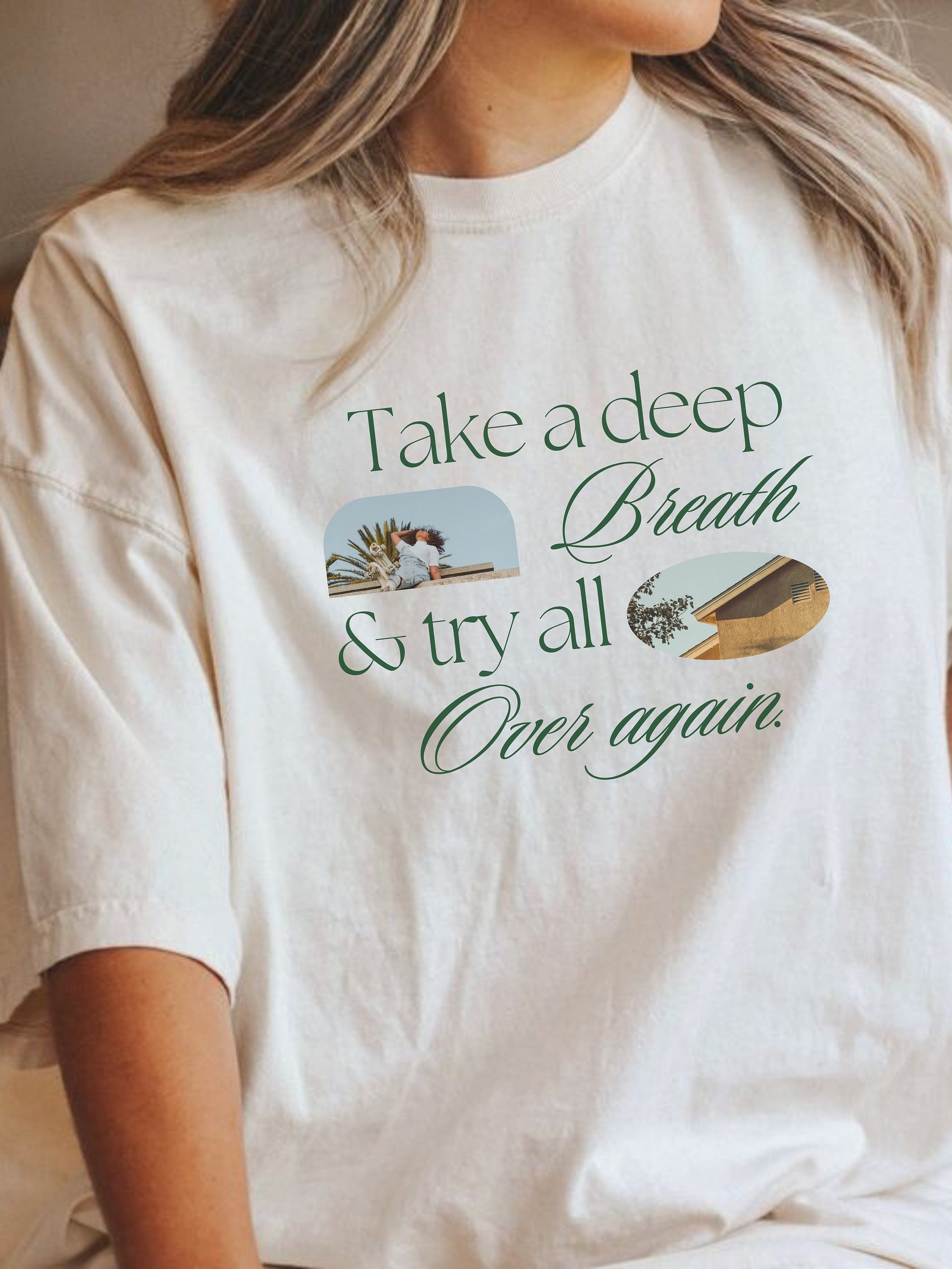 Take a Deep Breath Oversized Tee product image (1)