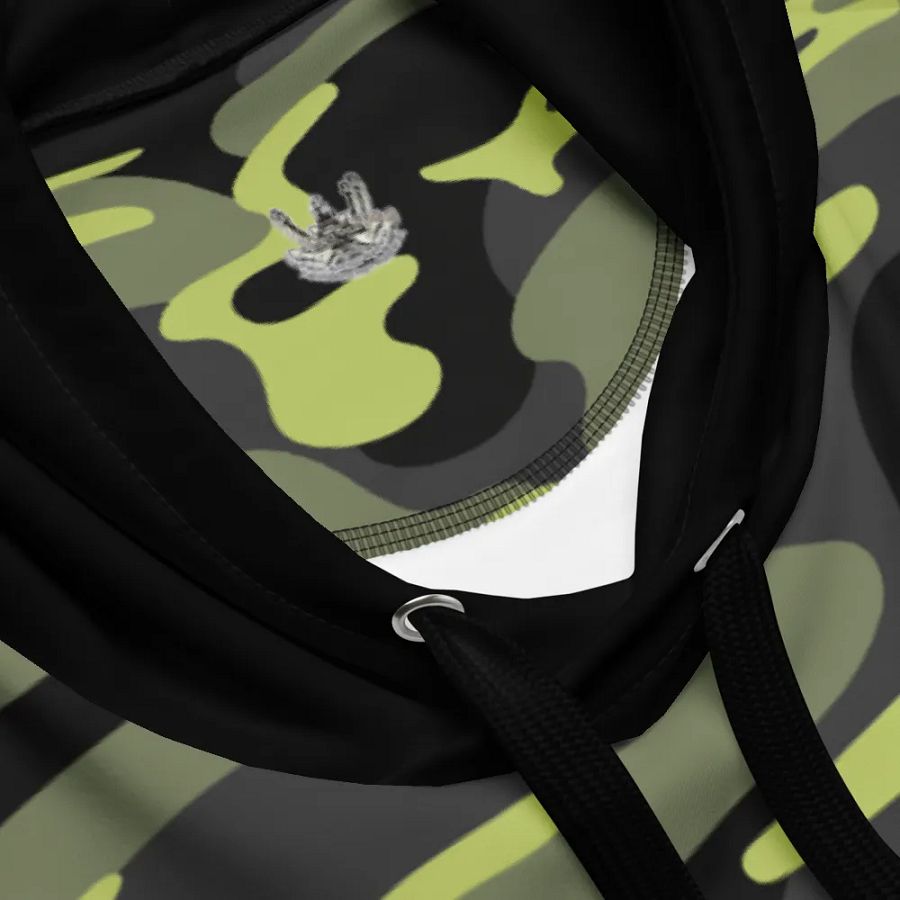 black & Green Camouflage Anchor Hoodie product image (3)